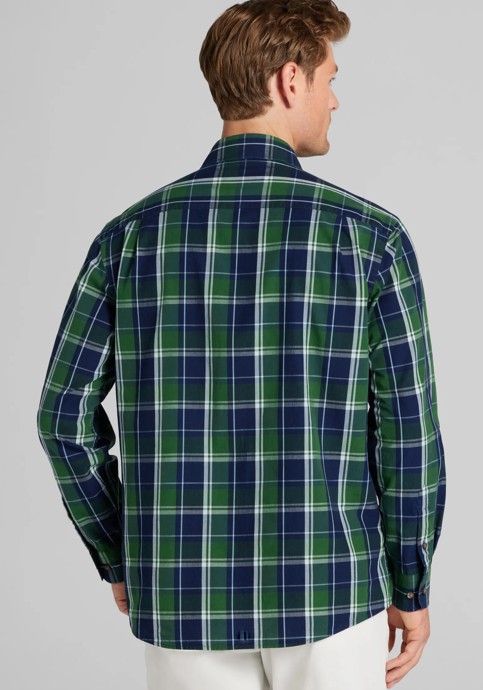 Jos. A. Bank Tailored Fit Check Button Up Shirt