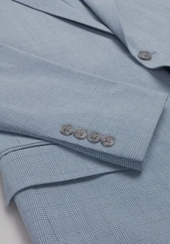 Jos. A. Bank Tailored Fit Comfort Stretch Seersucker Plaid Suit Separate Jacket
