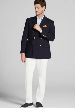 Jos. A. Bank Tailored Fit Comfort Stretch Double-Breasted Blazer
