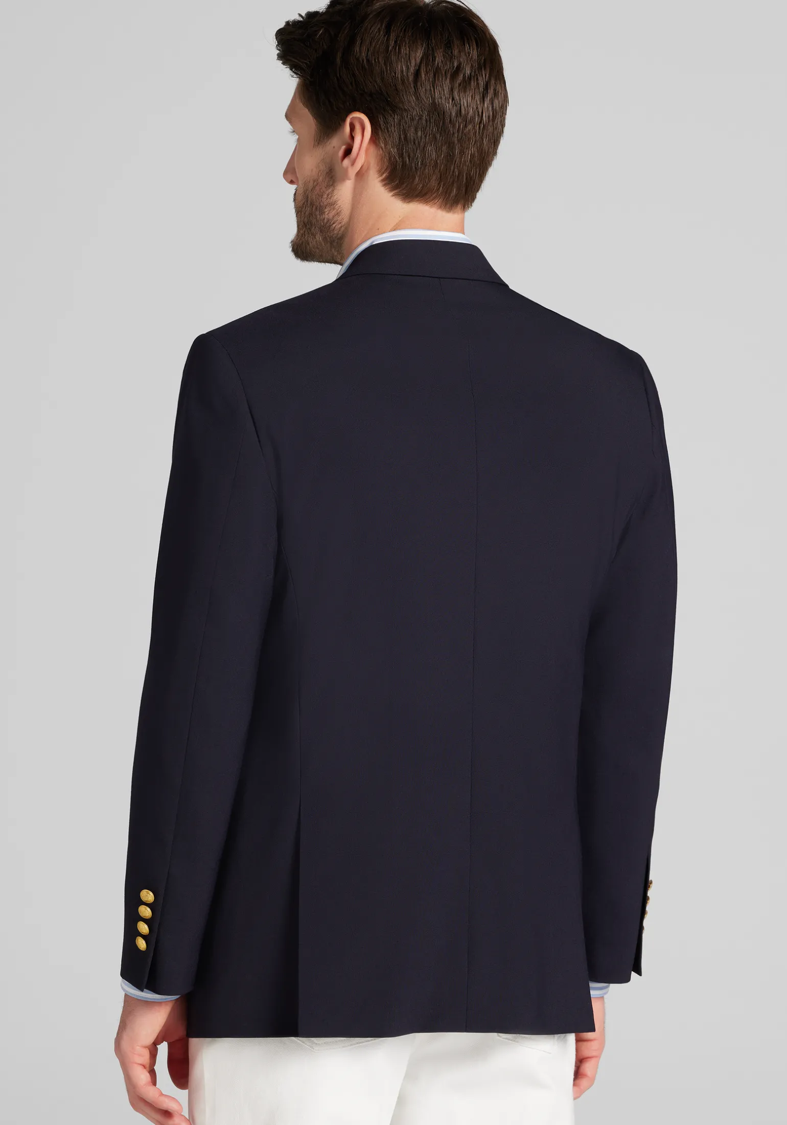 Jos. A. Bank Tailored Fit Comfort Stretch Double-Breasted Blazer