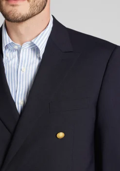Jos. A. Bank Tailored Fit Comfort Stretch Double-Breasted Blazer