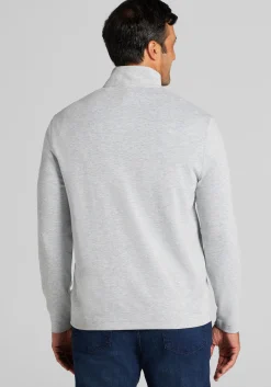 Jos. A. Bank Tailored Fit Double Face 1/4 Zip Pullover