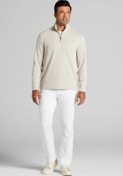 Jos. A. Bank Tailored Fit Double Face 1/4 Zip Pullover