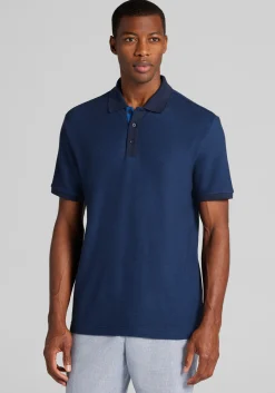 Jos. A. Bank Tailored Fit Jacquard Knit Polo