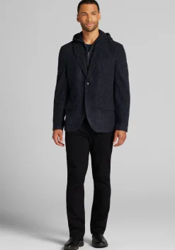 Jos. A. Bank Tailored Fit Knit Heathered Twill Jacket