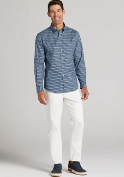 Jos. A. Bank Tailored Fit Medallion Button Up Shirt