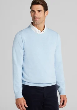 Jos. A. Bank Tailored Fit Pima Cotton Crew Neck Sweater