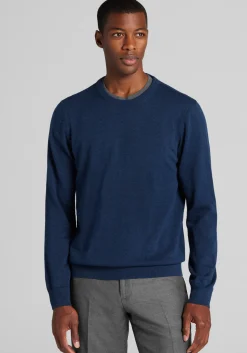 Jos. A. Bank Tailored Fit Pima Cotton Crew Neck Sweater