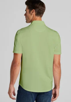 Jos. A. Bank Tailored Fit Pique Short Sleeve Button Up Shirt