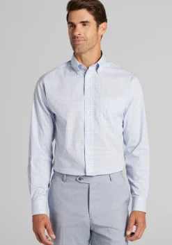 Jos. A. Bank Tailored Fit Plaid Comfort Stretch Dress Shirt