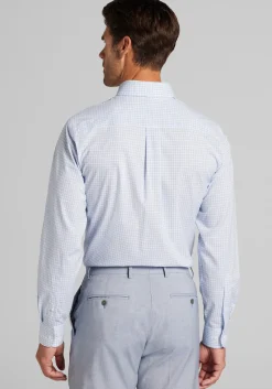 Jos. A. Bank Tailored Fit Plaid Comfort Stretch Dress Shirt