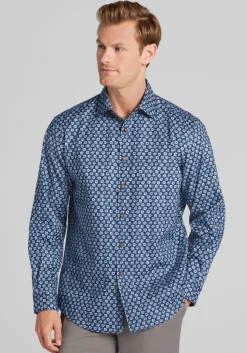 Jos. A. Bank Tailored Fit Roses Button Up Shirt