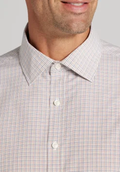 Jos. A. Bank Tailored Fit Small Tattersall Button-Up Shirt - Big & Tall