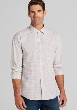 Jos. A. Bank Tailored Fit Small Tattersall Button-Up Shirt