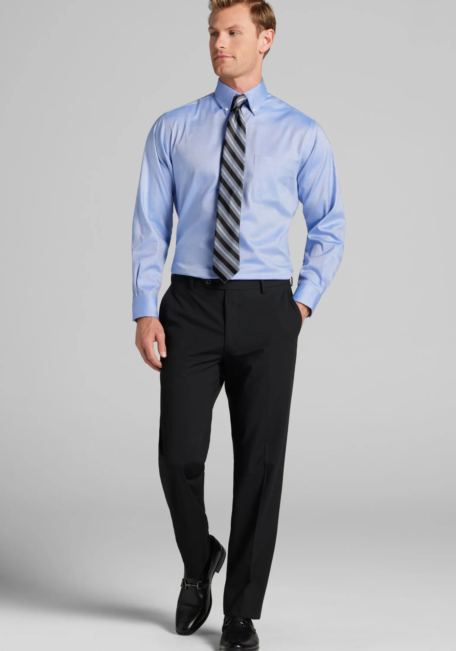 Jos. A Bank Tailored Fit Solid Dress Shirt