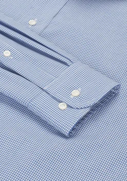 Jos. A. Bank Tailored Fit Spread Collar Tiny Grid Dress Shirt