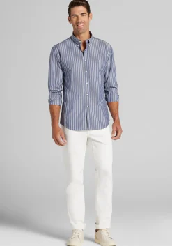 Jos. A. Bank Tailored Fit Stripe Button Up Shirt