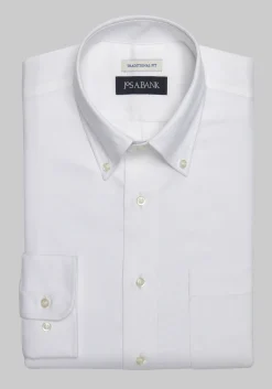 Jos. A. Bank Traditional Fit Button-Down Collar Solid Dress Shirt