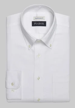 Jos. A. Bank Traditional Fit Button-Down Collar Solid Dress Shirt - Big & Tall
