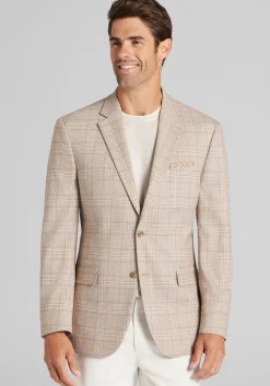 Jos. A. Bank Traditional Fit Comfort Stretch Plaid Sportcoat