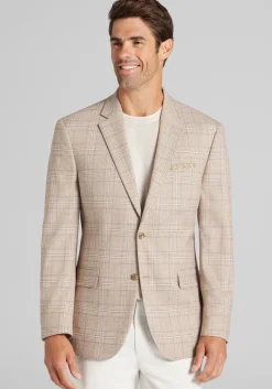 Jos. A. Bank Traditional Fit Comfort Stretch Plaid Sportcoat - Big & Tall