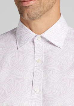 Jos. A. Bank Traditional Fit Fern Short Sleeve Button Up Shirt - Big & Tall
