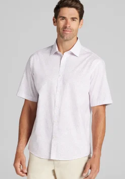 Jos. A. Bank Traditional Fit Fern Short Sleeve Button Up Shirt