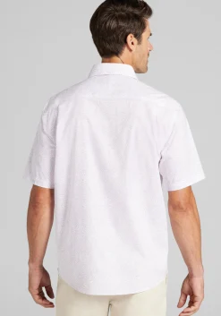 Jos. A. Bank Traditional Fit Fern Short Sleeve Button Up Shirt