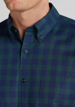 Jos. A. Bank Traditional Fit Large Check Button Up Shirt - Big & Tall