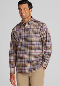 Jos. A. Bank Traditional Fit Large Check Button Up Shirt