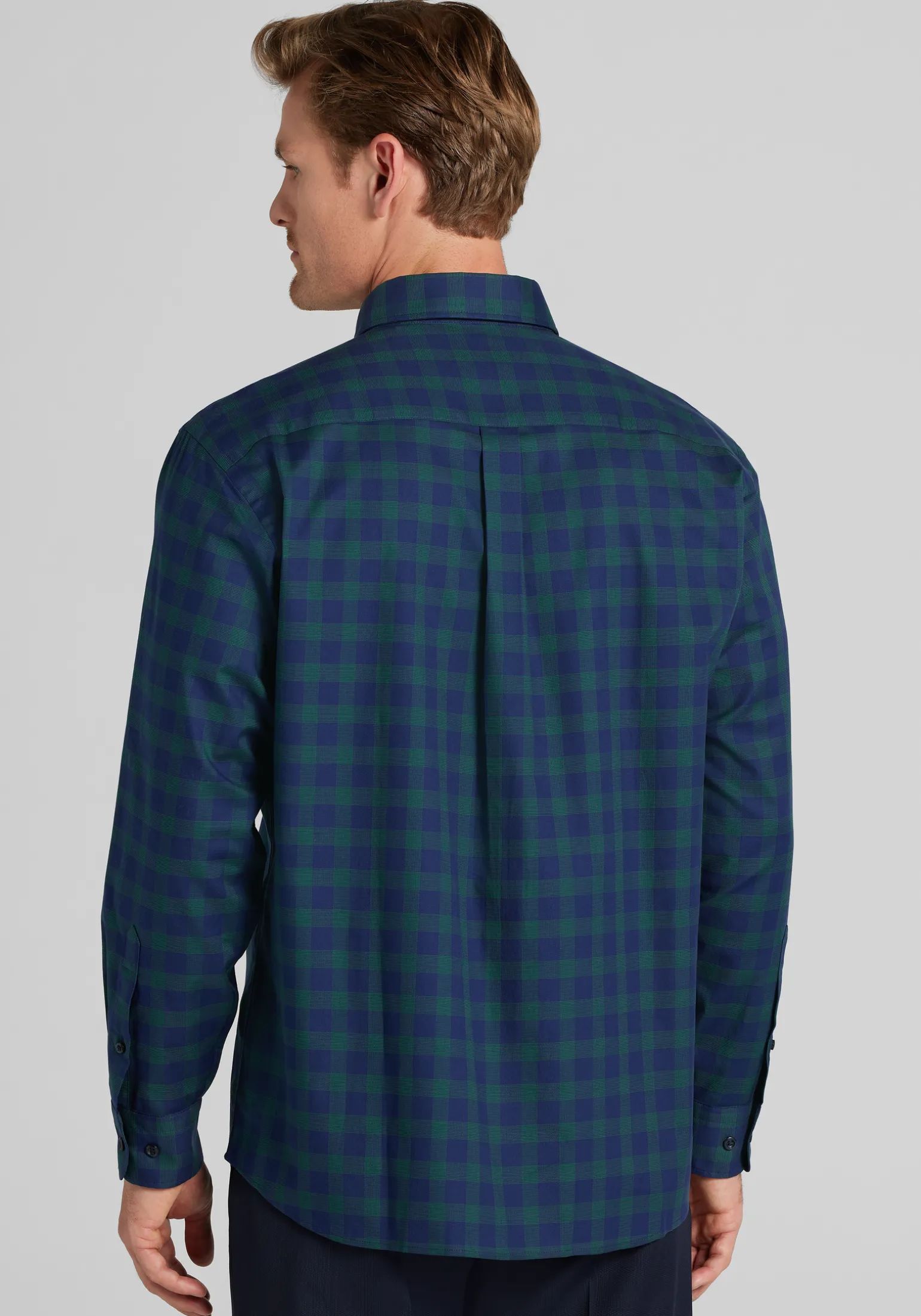 Jos. A. Bank Traditional Fit Large Check Button Up Shirt