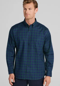 Jos. A. Bank Traditional Fit Large Check Button Up Shirt