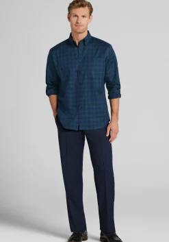 Jos. A. Bank Traditional Fit Large Check Button Up Shirt