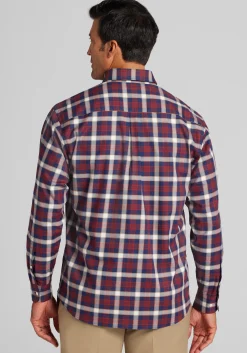 Jos. A. Bank Traditional Fit Large Plaid Button Up Shirt