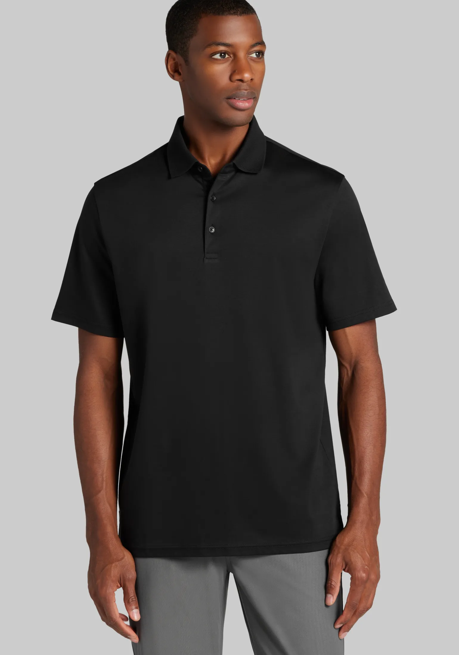 Jos. A. Bank Traditional Fit Liquid Cotton Interlock Polo - Big & Tall