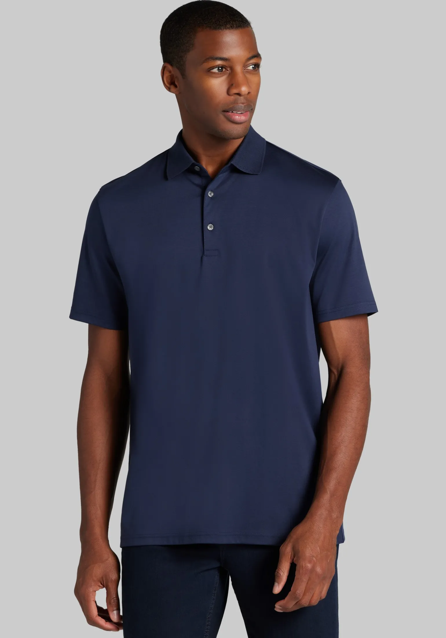 Jos. A. Bank Traditional Fit Liquid Cotton Interlock Polo - Big & Tall