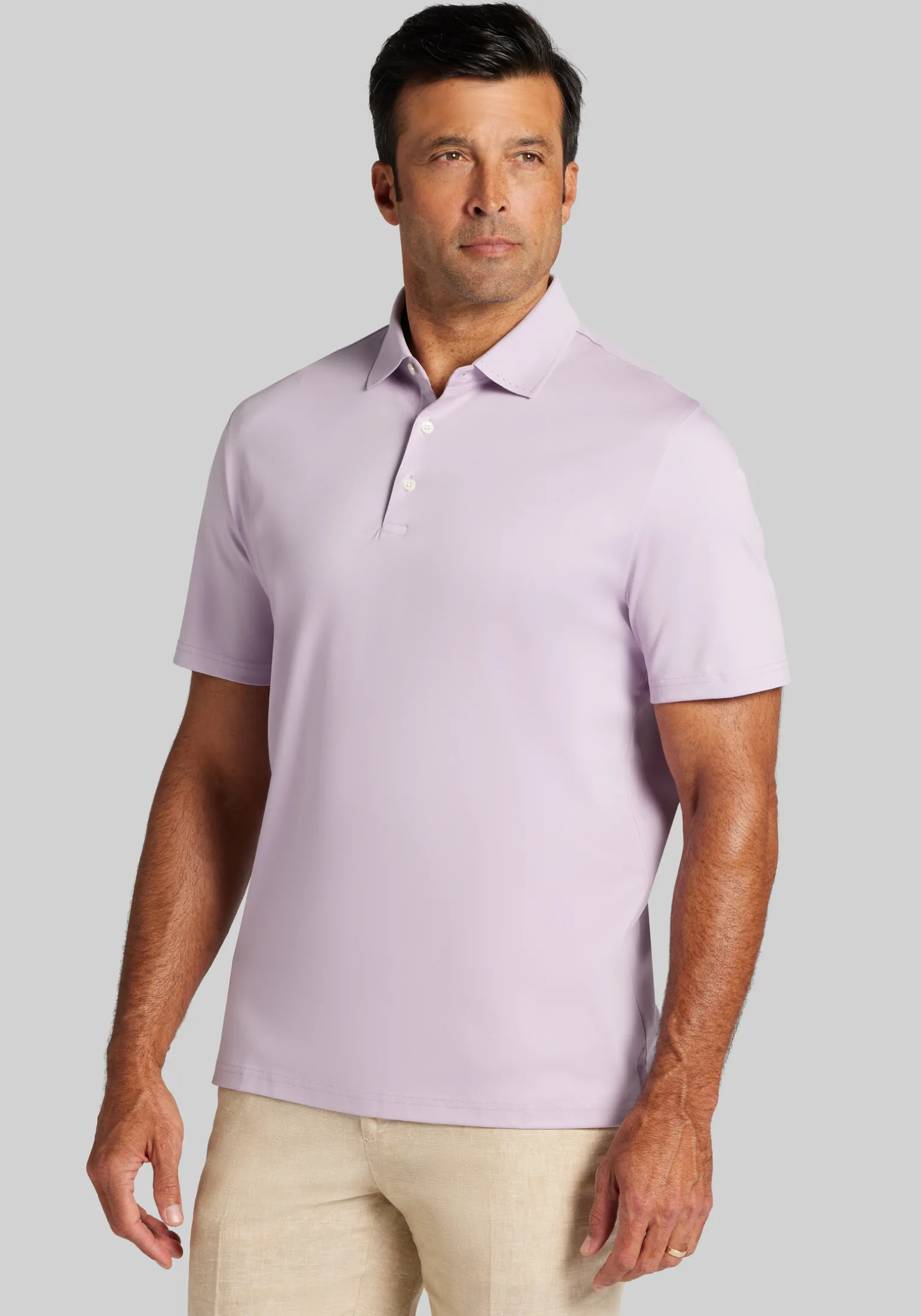 Jos. A. Bank Traditional Fit Liquid Cotton Interlock Polo
