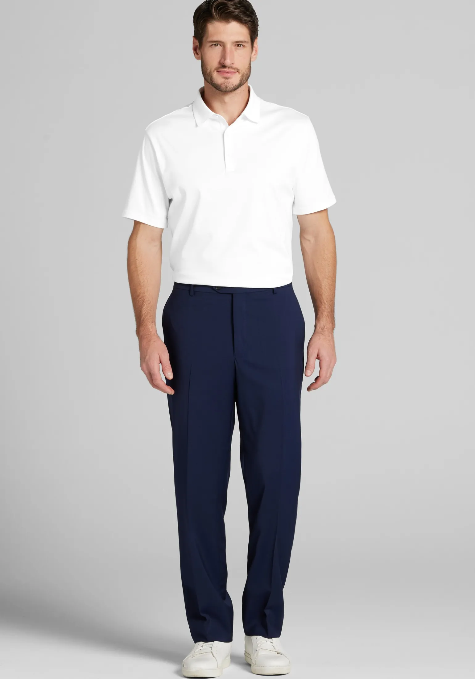 Jos. A. Bank Traditional Fit Liquid Cotton Interlock Polo