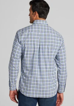 Jos. A. Bank Traditional Fit Multi-Check Button Up Shirt