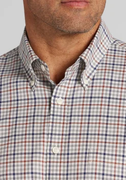 Jos. A. Bank Traditional Fit Plaid Button Up Shirt - Big & Tall