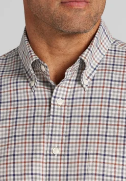 Jos. A. Bank Traditional Fit Plaid Button Up Shirt