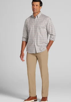 Jos. A. Bank Traditional Fit Plaid Button Up Shirt