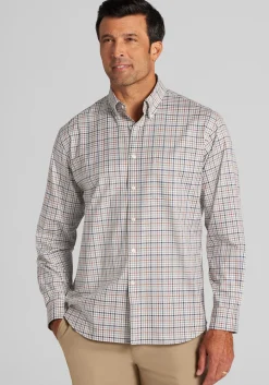 Jos. A. Bank Traditional Fit Plaid Button Up Shirt