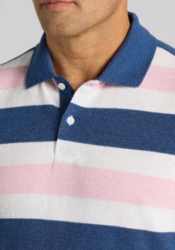 Jos. A. Bank Traditional Fit Popcorn Stripe Polo
