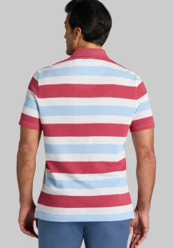 Jos. A. Bank Traditional Fit Popcorn Stripe Polo
