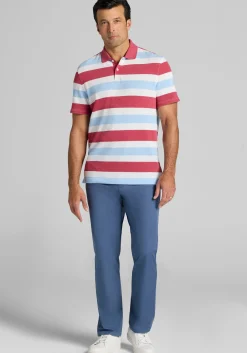 Jos. A. Bank Traditional Fit Popcorn Stripe Polo