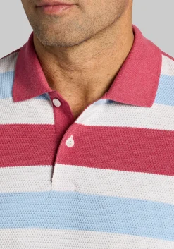 Jos. A. Bank Traditional Fit Popcorn Stripe Polo