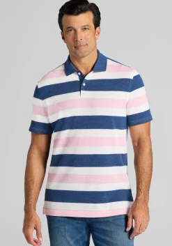 Jos. A. Bank Traditional Fit Popcorn Stripe Polo