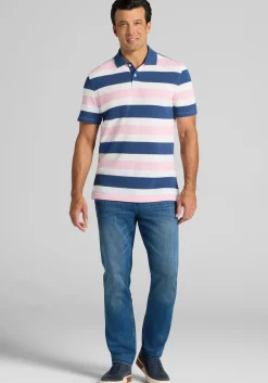 Jos. A. Bank Traditional Fit Popcorn Stripe Polo