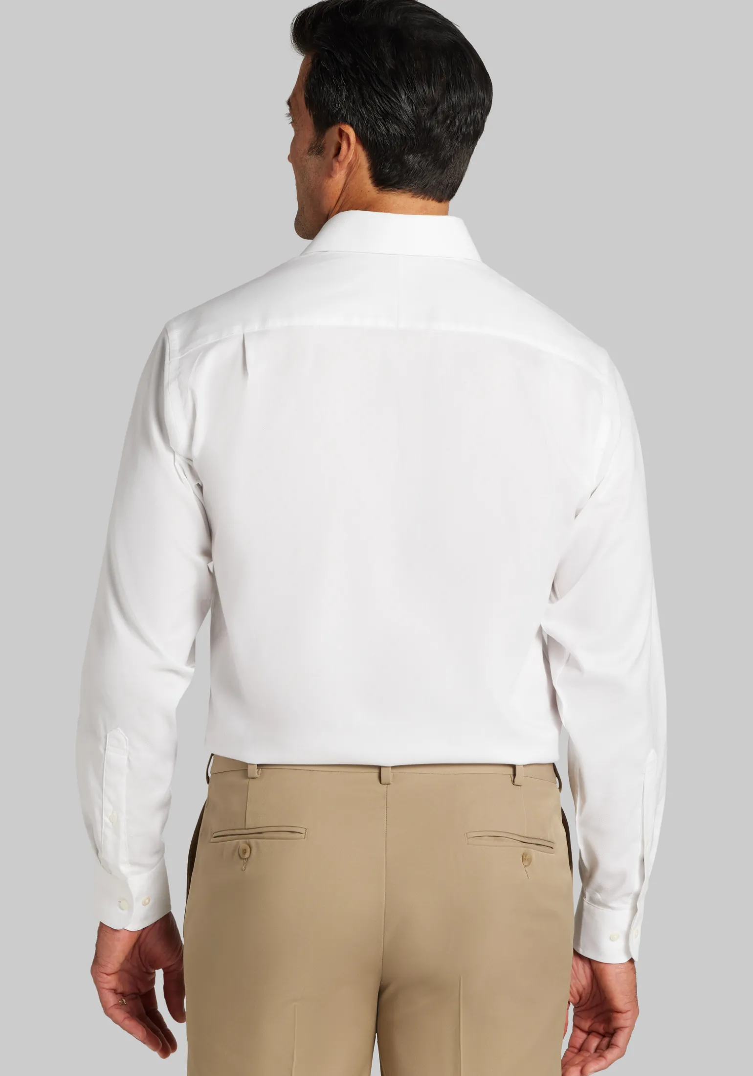 Jos. A Bank Traditional Fit Solid Comfort Stretch Dress Shirt